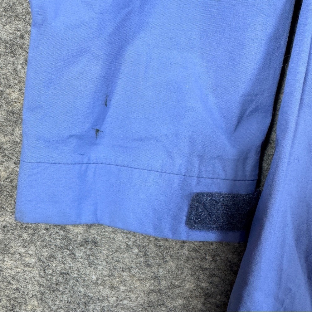 Orage Blue Hooded WaterproofJacket Size M Outdoor Rain Shell Coat Gorp Hiking - Picture 3 of 16